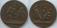 RDR Österreichische Niederlande Spottmedaille 1742 PA385 - Entblößte Maria Theresia zieht Lederhose an und Karl VII verliert Krone VF-