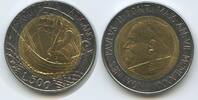 Vatikan 500 Lire G8946 - Papst Johannes Paul II.1978-2005 - St. Paul in boat Vatican -