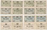 Österreich Kriegsgefangenlager 1, 2, 10, 20, 50 Heller, 1, 2, 5 Kronen Lot GB784 - Aschach a.d. Donau Kriegsgefangenenlager POW Lagergeld SEHR RAR -