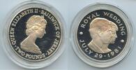 Jersey Two Pounds Silber G0208 - Royal Wedding 1981 – Wedding of Prince Charles and Lady Diana Spencer -