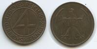 Deutsches Reich Weimar 4 Reichspfennig G4635 - Brüning-Taler Germany Weimar -