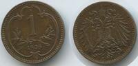 Österreich 1 Heller G14866 - SEHR RAR Franz Joseph I. 1848-1916 Austria -