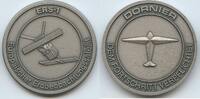 Deutschland Bundesrepublik Bronzemedaille versilbert Dornier PA862 - ERS-1 Europäischer Erdbeobachtungssatellit Dem Fortschritt verpflichtet -