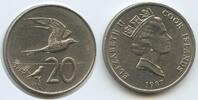 Cook Inseln 20 Cents 1987 G12420 - Australseeschwalbe Fairy Terns - Queen Elizabeth II. Cook Islands EF