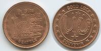 Vereinigten Staaten von Amerika Glücksbringer Glücksmünze Souvenir Token G15793 - Ye Olde Curiosity Shop - Seattle, Washington USA - Good Luck -