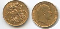 Großbritannien Great Britain United Kingdom 1/2 Sovereign Gold M#5464 - Edward VII. 1901-1910 -