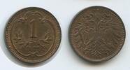 Österreich Kaiserreich 1 Heller G3959 - Austria Franz Joseph I. 1848-1916 -