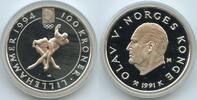 Norwegen 100 Kroner Silber GB1399 - Olympiade 1994 Lillehammer - Speed Skating Norway -