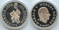 Norwegen 100 Kroner Silber GB1398 - Olympiade 1994 Lillehammer - Hockey Norway -