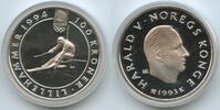Norwegen 100 Kroner Silber GB1397 - Olympiade 1994 Lillehammer - Alpine Skiing Norway -