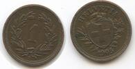Schweiz Eidgenossenschaft 1 Rappen G16509 - Helvetia Switzerland Suisse -