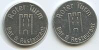 Deutschland Bundesrepublik Bayern Biermarke Wertmarke Bierzeichen M#5151 - Roter Turm Bar und Restaurant - Wasserburg am Inn -