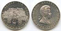 Österreich Salzburg Silbermedaille M#5604 - Wolfgang Amadeus Mozart zum 175. Geburtstag - Festung Hohensalzburg -