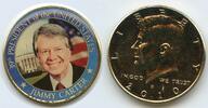 Vereinigten Staaten von Amerika USA Half Dollar (½ Dollar) John F. Kennedy GS1350 - Applikation - Jimmy Carter 39. Präsident der Vereinigten Staaten -