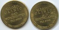 Deutschland Bundesrepublik Bayern Medaille Wertmarke Jeton Token G13065 - Allgäu Clinic Bad Wörishofen - Hindelang - Naturheilverfahren -