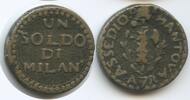 Belagerung Von Mantua Italien Soldo di Milan G0906 - Siege coinage SEHR RAR Franz II./I. -