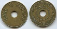 Deutschland Bundesrepublik Niedersachsen Wertmarke Jeton Token G13290 - Münzprüfer KWM Braunschweig - Karl W. Müller -