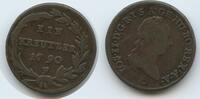 RDR Österreich 1 Kreuzer 1790 F Hall in Tirol G5456 - RAR Joseph II. 1764-1790 Austria VF