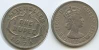 Seychellen One Rupee (1 Rupee) G12842 - Queen Elizabeth II. 1952-2022 Seychelles -