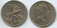 Cook Inseln 20 Cents G12417 - Australseeschwalbe Fairy Terns - Queen Elizabeth II. Cook Islands -