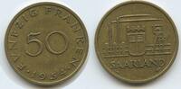 Saarland - Deutschland Frankreich 50 Franken G3637 - RAR Saar Protectorate Germany - France -