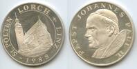 Österreich Niederösterreich Oberösterreich Silbermedaille PA734 - St.Pölten, Lorch, Linz - Papst Johannes Paul II. -