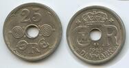 Dänemark 25 Öre (25 Øre) G7394 - Christian X. 1912-1947 Denmark -