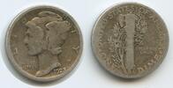 Vereinigten Staaten von Amerika One Mercury Dime Silber G9441 - United States USA -