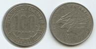 Zentral Afrikanische Staaten 100 Francs CFA K48 - Springböcke Central African Republic Giant Elands -