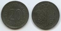 Deutsches Reich 20 Pfennig Notgeld Strassenbahnmarke G8963 - Leipzig Strassenbahn - Transit token Wertmarke -