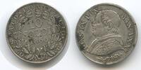 Vatikan Italien-Kirchenstaat 10 Soldi (50 Centesimi) Silber M#7065 - Papst Pius IX. 1846-1878 -