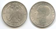 Königreich Jugoslawien 20 Dinara Silber M#5837 - Peter II. King of Yugoslavia -