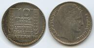 Frankreich 10 Francs Silber H0581 - Laureate France -