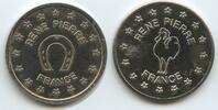 Frankreich Token Glücksmünze Neujahrsmünze L2424 - Rene Pierre France - Hufeisen Hähnchen -