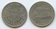 Österreich 1.Republik 1 Schilling Silber 1925 H0041 - Parlament Wien Austria Vienna aEF, Patina