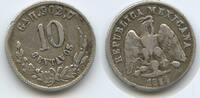 Mexiko - Mexican Republic 10 Centavos Silber M#5295 - Federal Republic Mexico -
