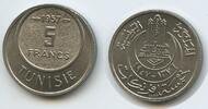 Tunesien Französisches Protektorat 5 Francs G1427 - Muhammad VIII. 1943-1957 Tunisia Tunisie -