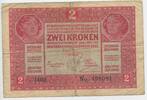 Österreich Ungarn Kaiserreich 2 Kronen ohne Stempel GB399 - Zwei Kronen - Ket Korona Banknote Austria -