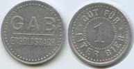 Deutschland Bayern Ergoldsbach Biermarke Gut für 1 Liter Bier Wertmarke nd. T547 - GAB - Graf Arco Brauerei Bierzeichen VF-EF