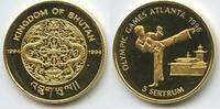 Bhutan Königreich 5 Sertum Gold M#5469 - Olympic Games Atlanta 1996 - Tae kwon do - Jigme Singye (1972-2006 -