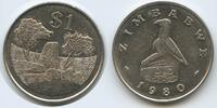 Simbabwe 1 Dollar G11878 - National Monument Zimbabwe -