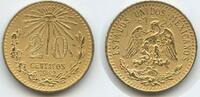 Mexiko 20 Centavos Silber G7991 - Adler & Schlange United Mexican States - Mexican Republic -