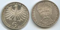 Deutschland Bundesrepublik 5 Mark Silber S0113 - Albert Schweitzer 1875-1965 BRD -