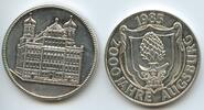 Deutschland Bundesrepublik Schraubmedaille mit Inlay PA847 - 2000 Jahre Augsburg - Rathaus - Wappen -