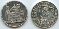 Deutschland Bundesrepublik Schraubmedaille mit Inlay PA848 - 2000 Jahre Augsburg - Rathaus - Wappen -