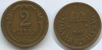 Ungarn Magyar Királyság 2 Filler G14735 - Miklós Horthy Hungary -