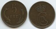 Dänemark 5 Öre (5 Øre) G7217 - Christian IX. 1863-1906 Denmark -