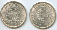 Macao Portugisisch 5 Patacas Silber H0274 - Portuguese Colony Macau -