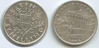 Österreich 1.Republik 1 Schilling Silber 1925 G8090 - Parlament Wien Austria Vienna aEF, leichte Patina