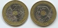Frankreich 20 Francs Trimetall G9177 - Pierre de Coubertin Olympic Committee France -